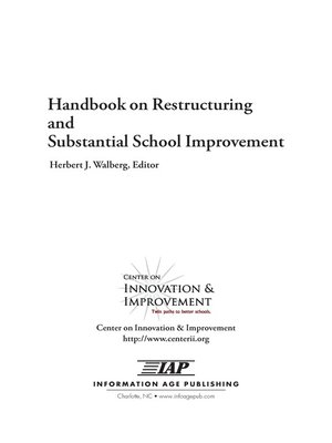 cover image of Handbook on Restructuring and Substantial School Improvement